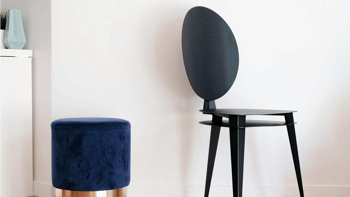 chair，Lilian Thollet，Made of steel，