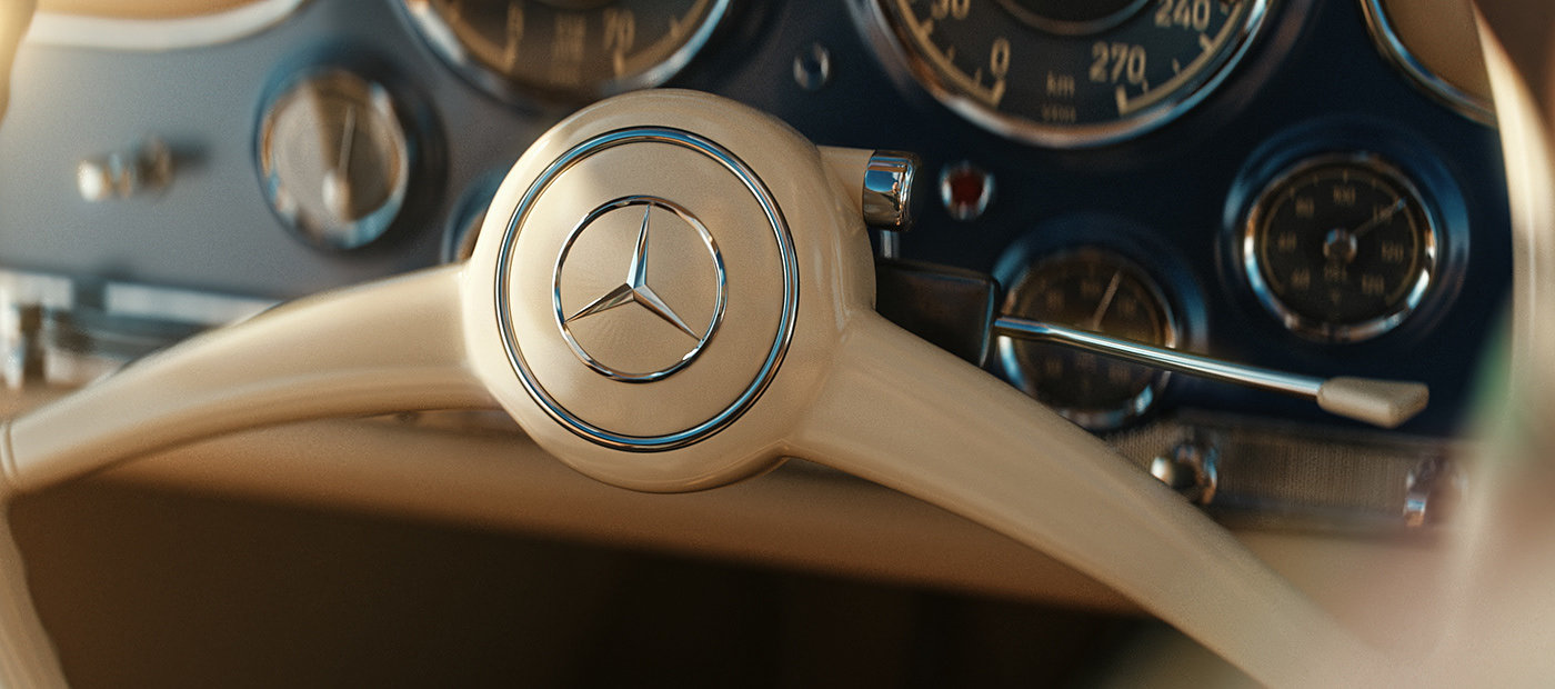 cgi，TRABTECH，Benz，3d，Ou Yi，mercedes，Classic car，Automobile design，