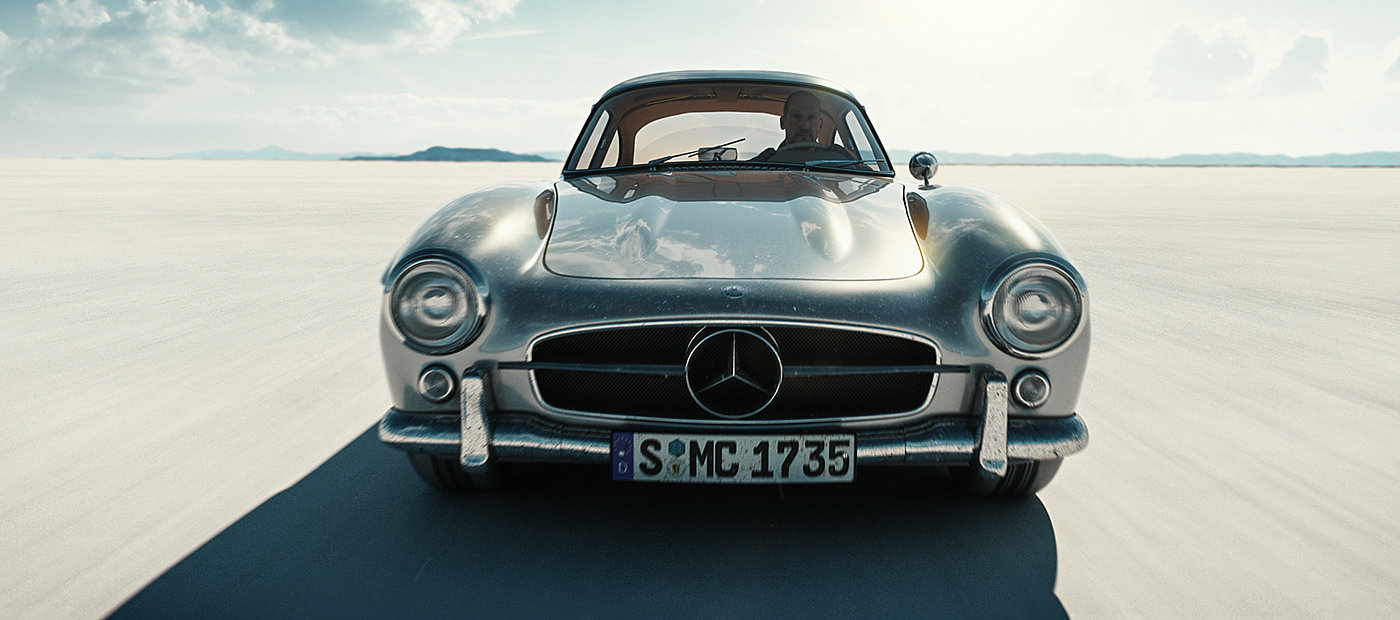 cgi，TRABTECH，Benz，3d，Ou Yi，mercedes，Classic car，Automobile design，