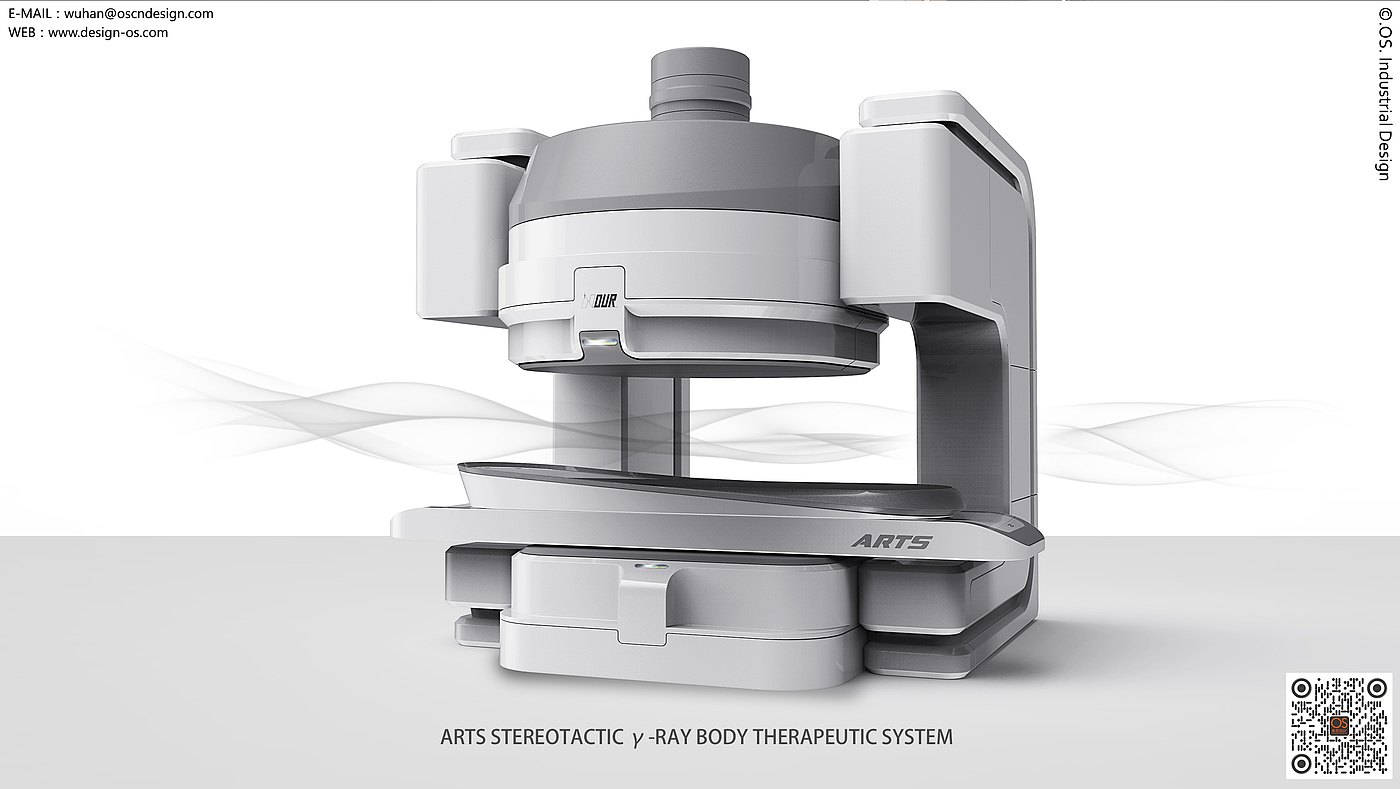medical apparatus and instruments，Medical products，product design，industrial design，concise，medical care，Gamma knife，