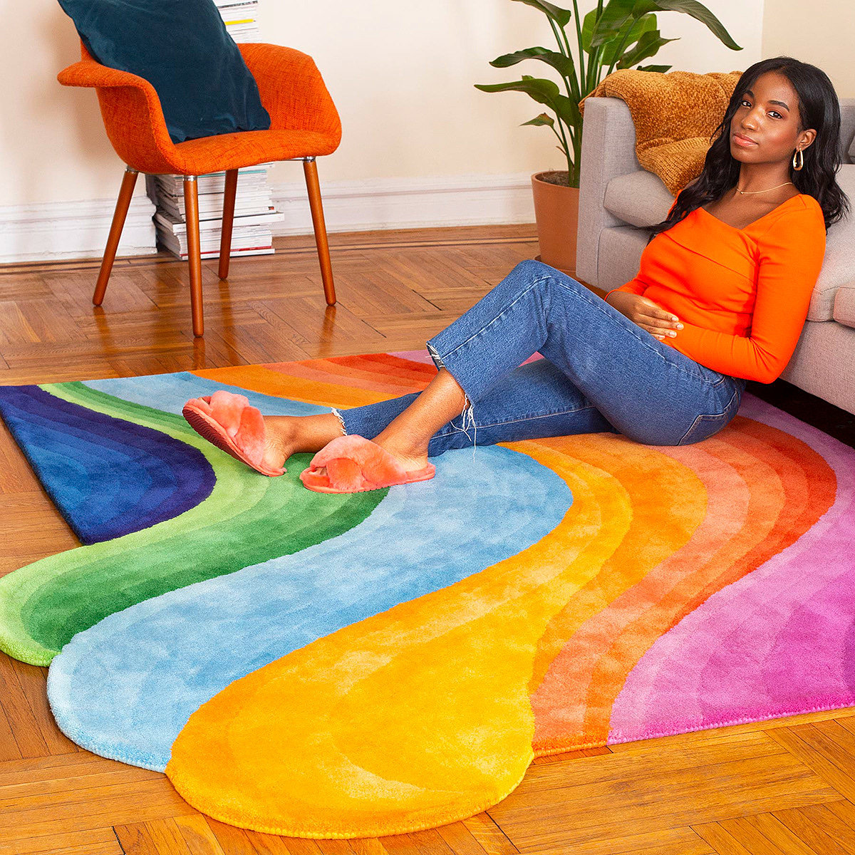 地毯，色彩，波浪图案，曲线，购买，