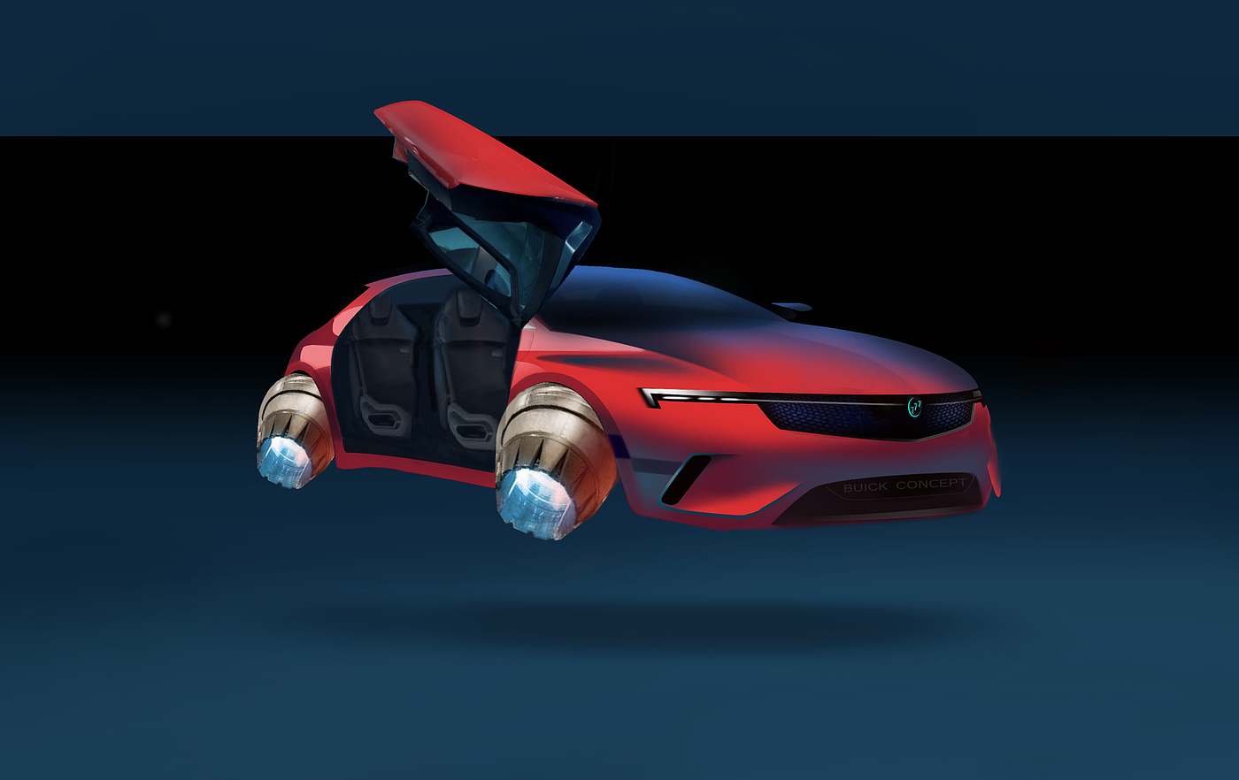 Buick，Automobile design，design sketch，Chen Sheng，