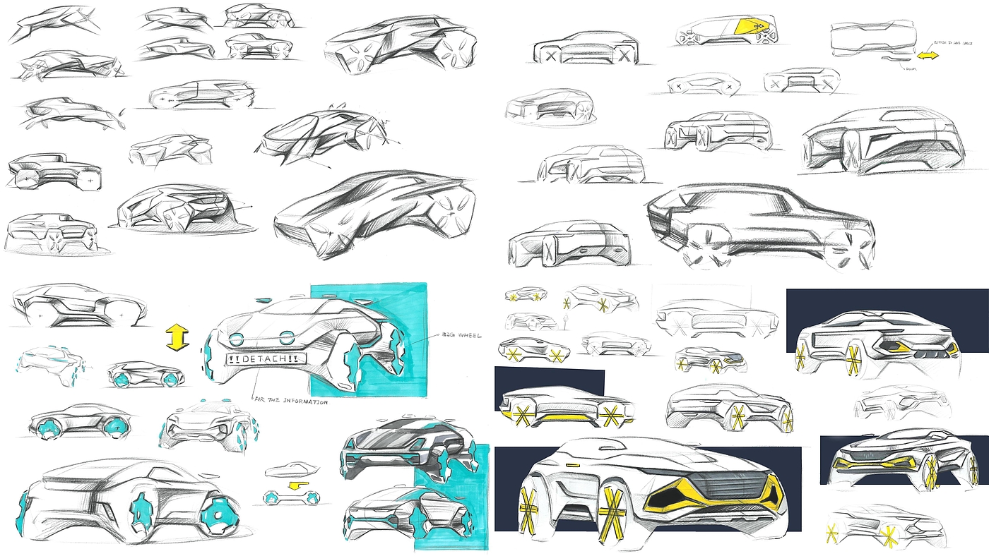 Chen Sheng，Automobile design，Hand drawn，Concept car design，