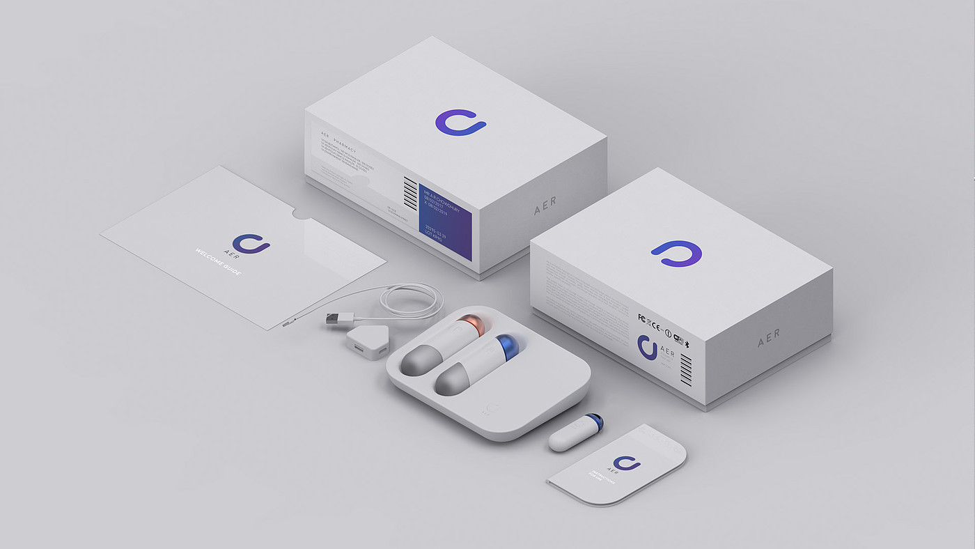 Aer asthma management system，Portable，beautiful，fashion，Medical assistance，