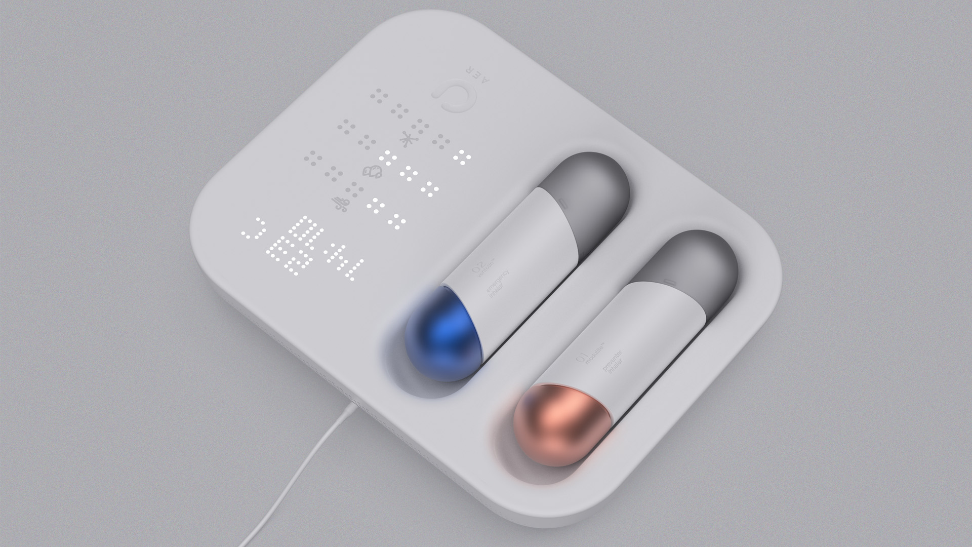 Aer asthma management system，Portable，beautiful，fashion，Medical assistance，