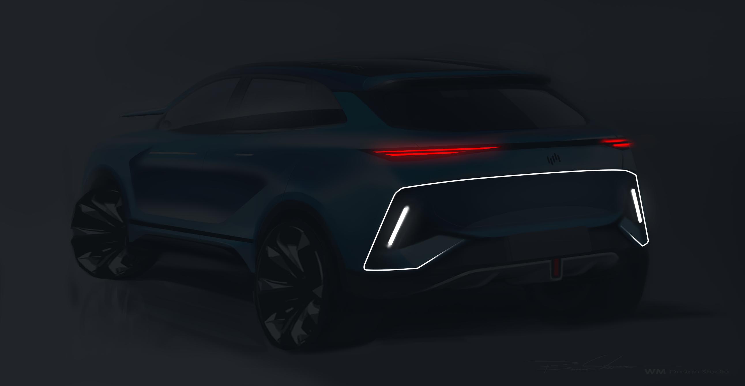 Chen Sheng，Automobile design，Hand drawn，Concept car design，