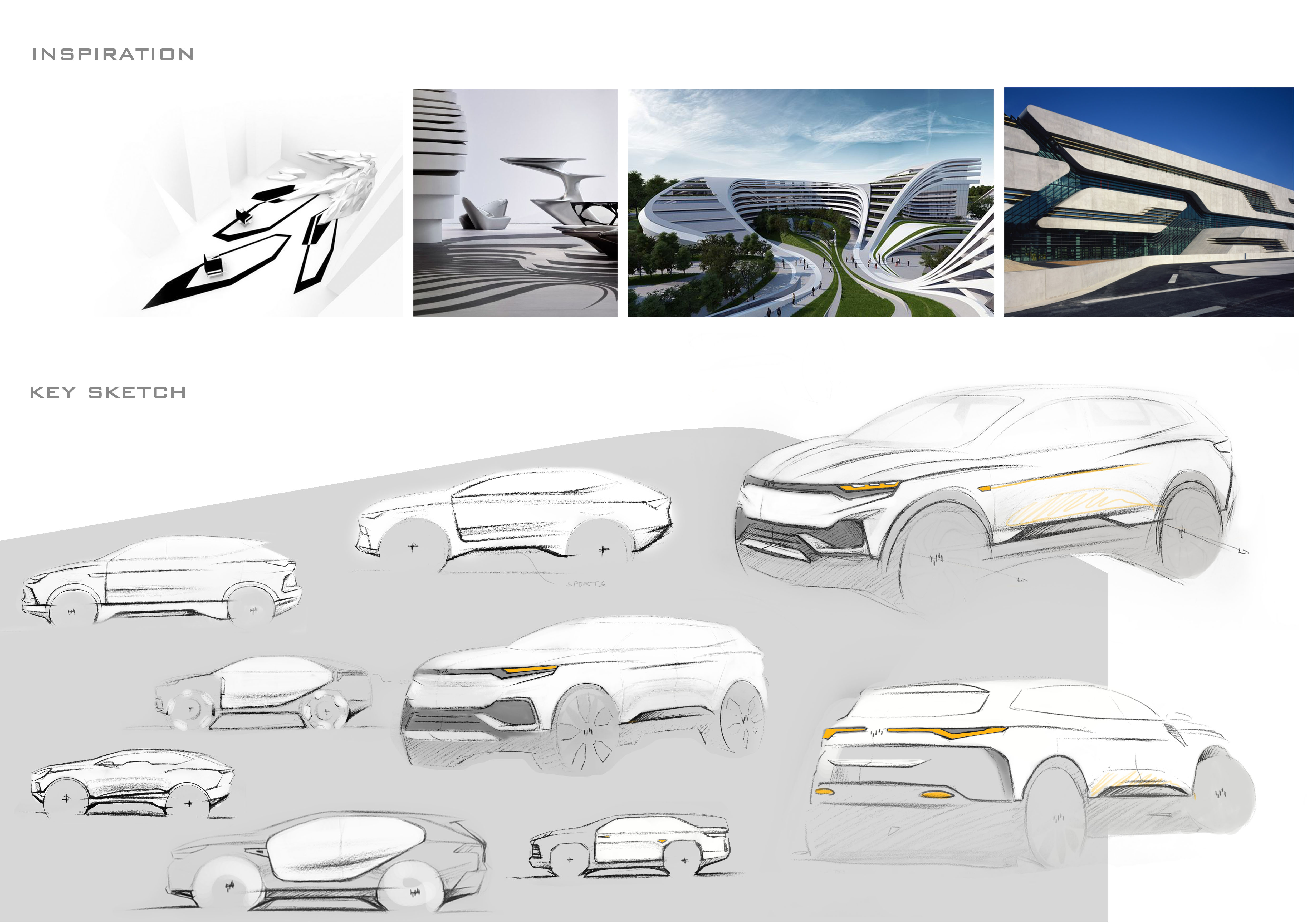 Chen Sheng，Automobile design，Hand drawn，Concept car design，