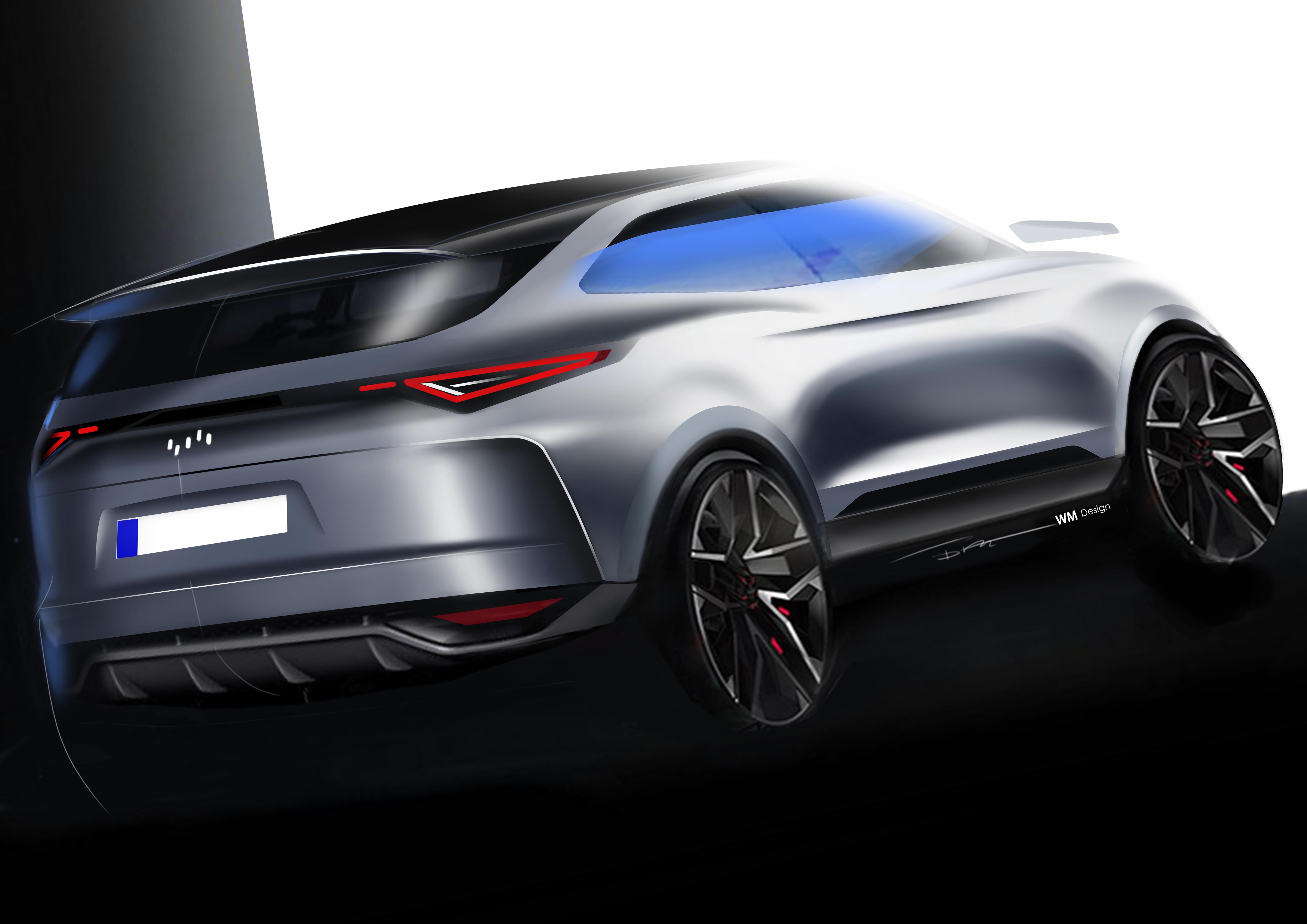 Chen Sheng，Automobile design，Hand drawn，Concept car design，