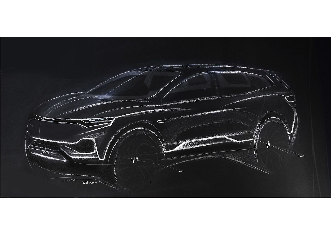 Chen Sheng，Automobile design，Hand drawn，Concept car design，