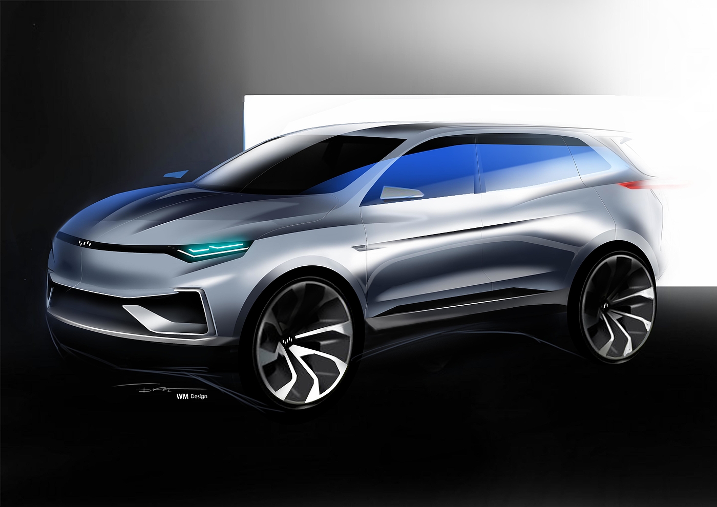 Chen Sheng，Automobile design，Hand drawn，Concept car design，