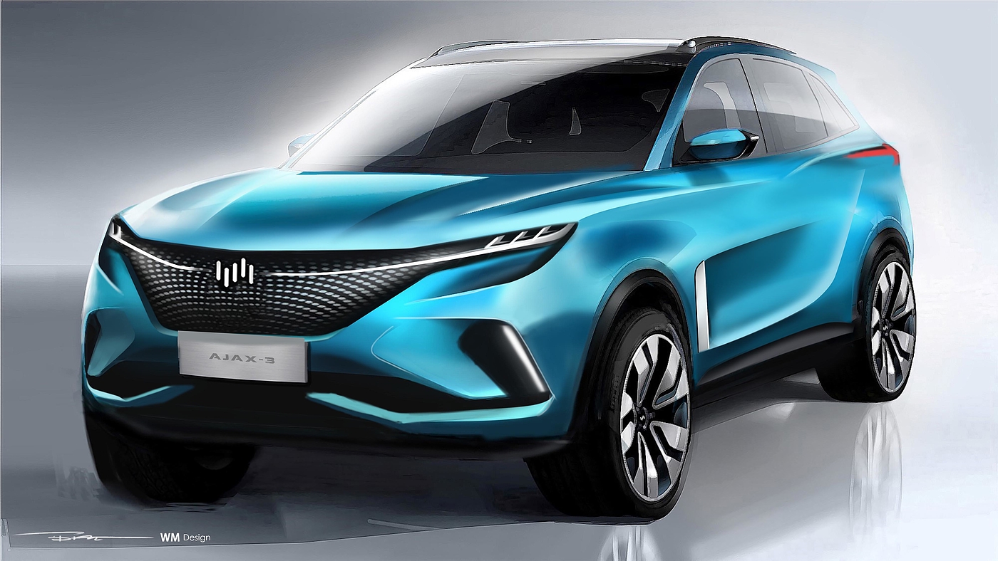 Chen Sheng，Automobile design，Hand drawn，Concept car design，
