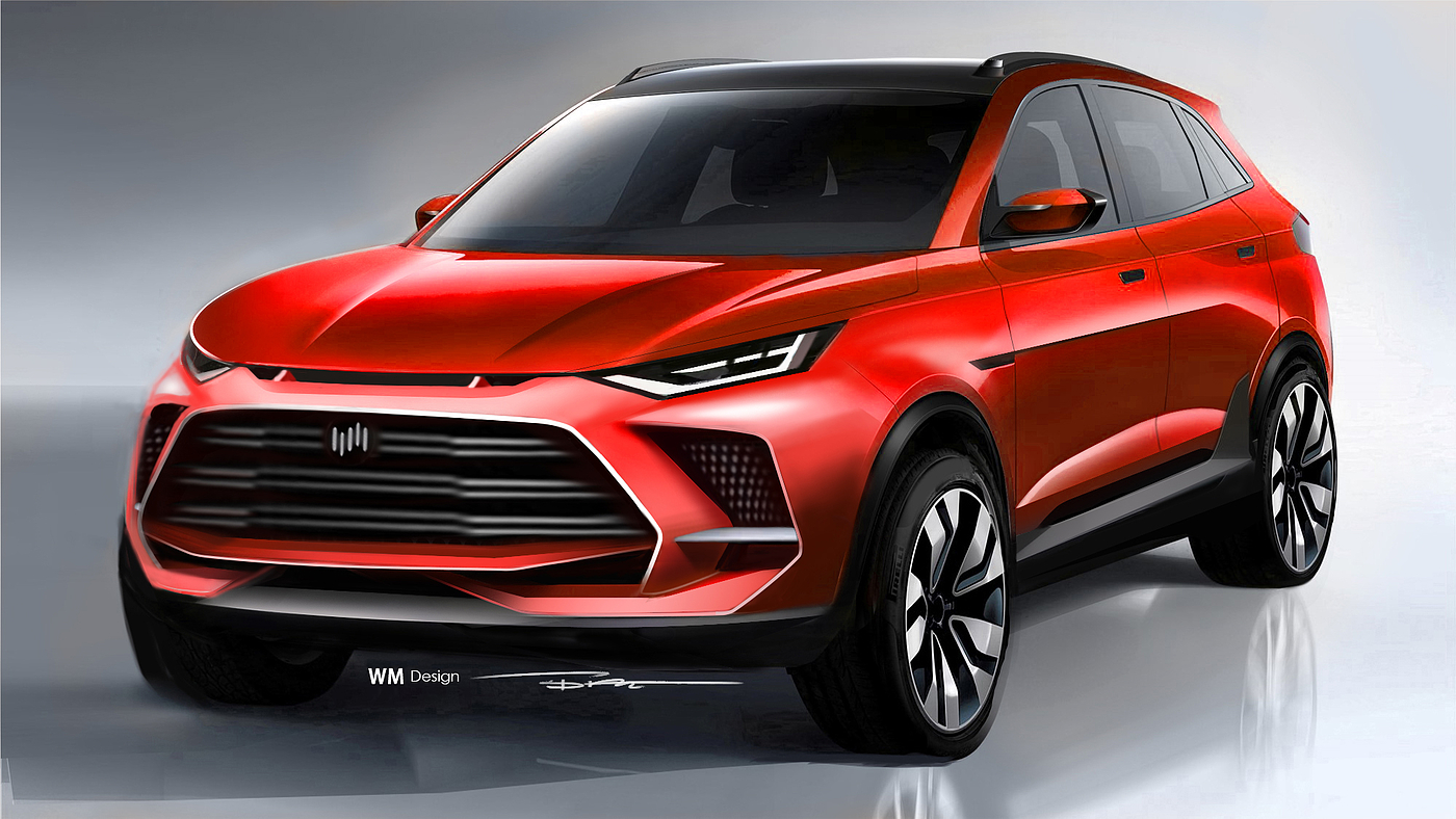 Chen Sheng，Automobile design，Hand drawn，Concept car design，