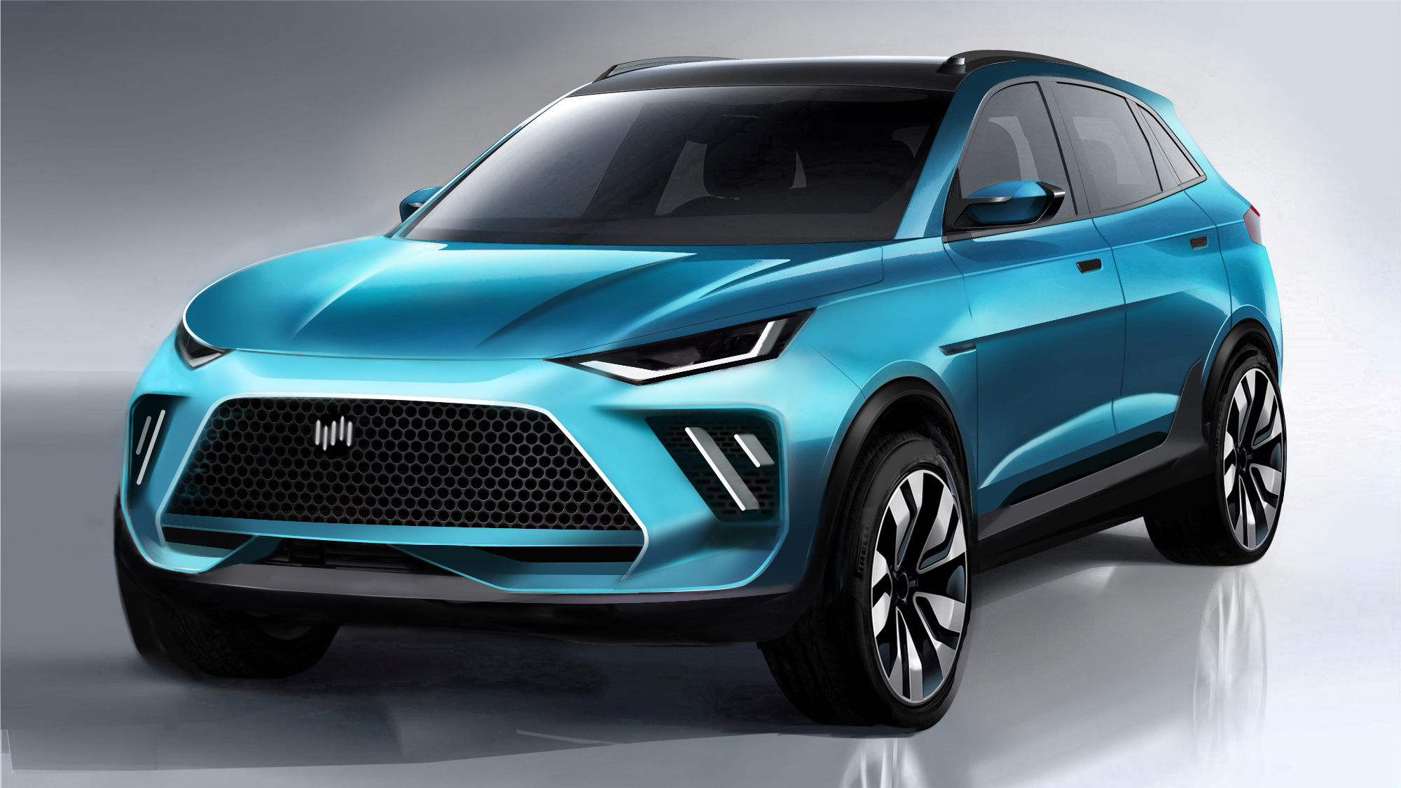 Chen Sheng，Automobile design，Hand drawn，Concept car design，