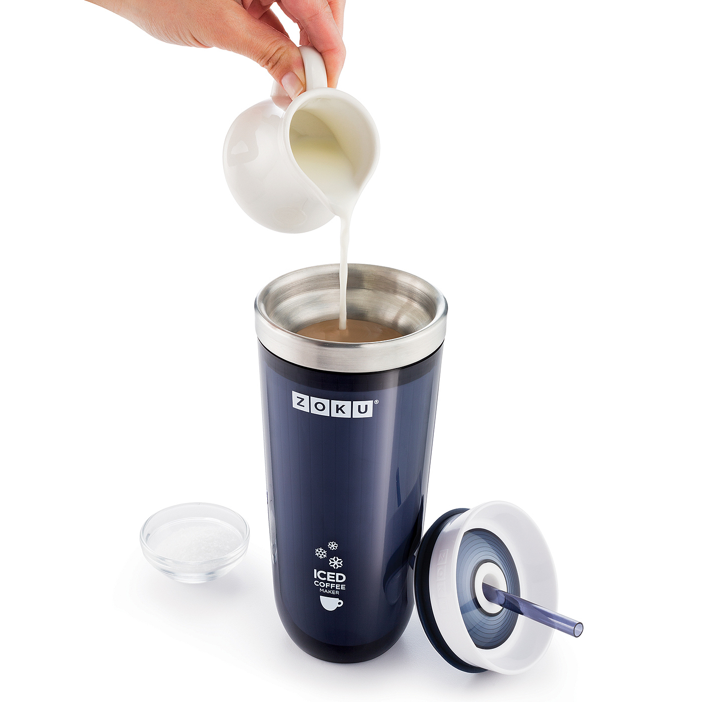 Show，Iced coffee pot，promote，New experience，coffee cup，container，