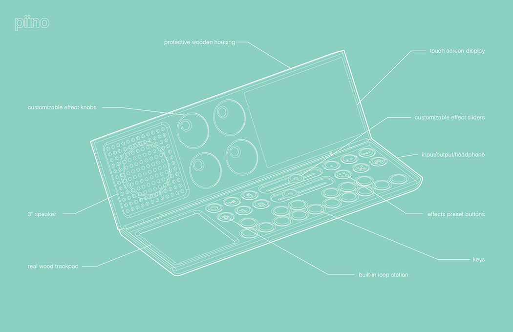 Music synthesizer，portable，Foldable，Solid wood appearance，pino，