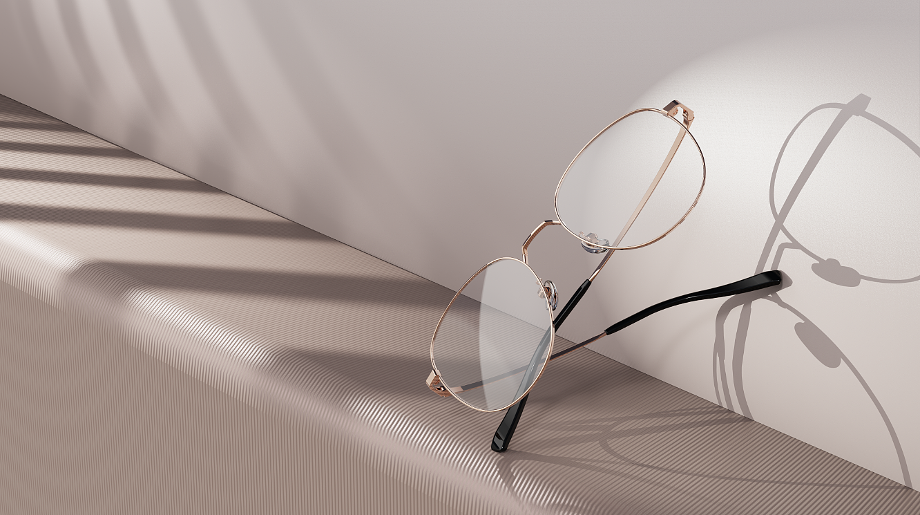 Render，glasses，design sketch，