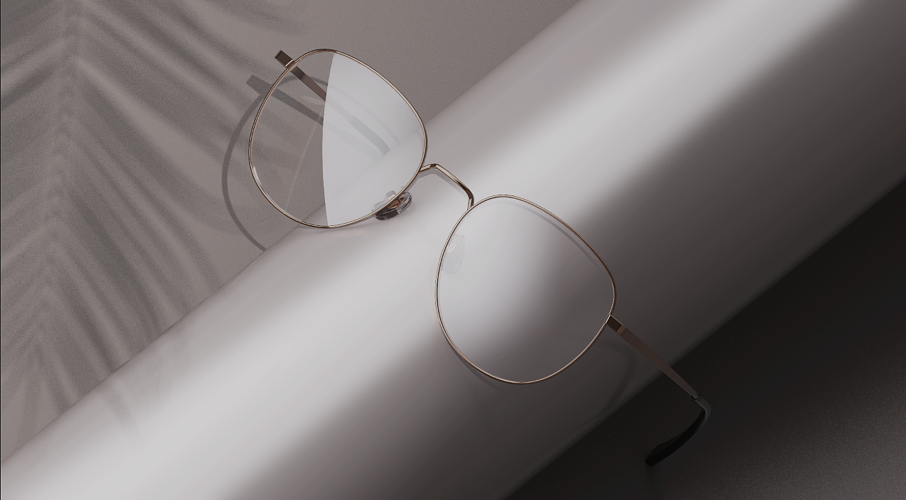 Render，glasses，design sketch，