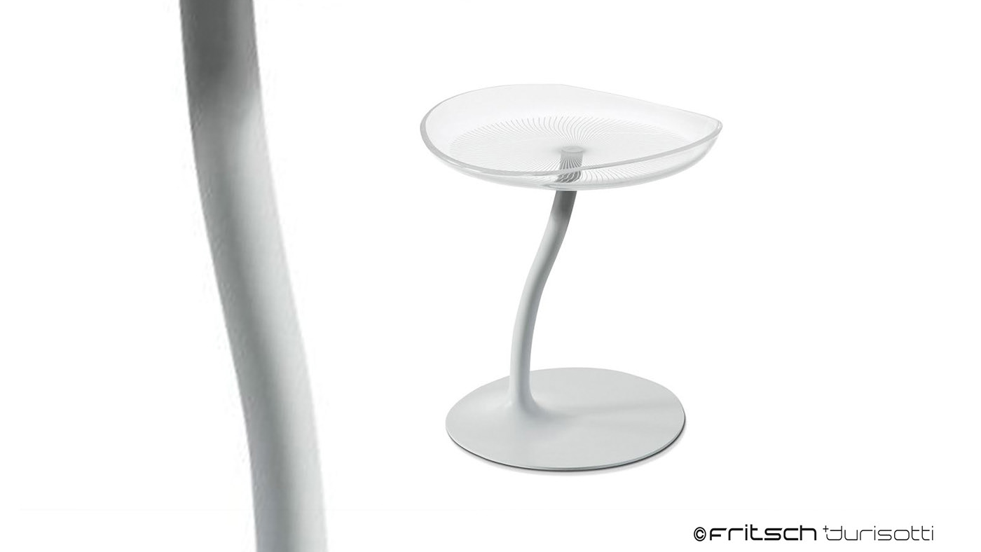 tea table，Painted steel，Thermoforming，