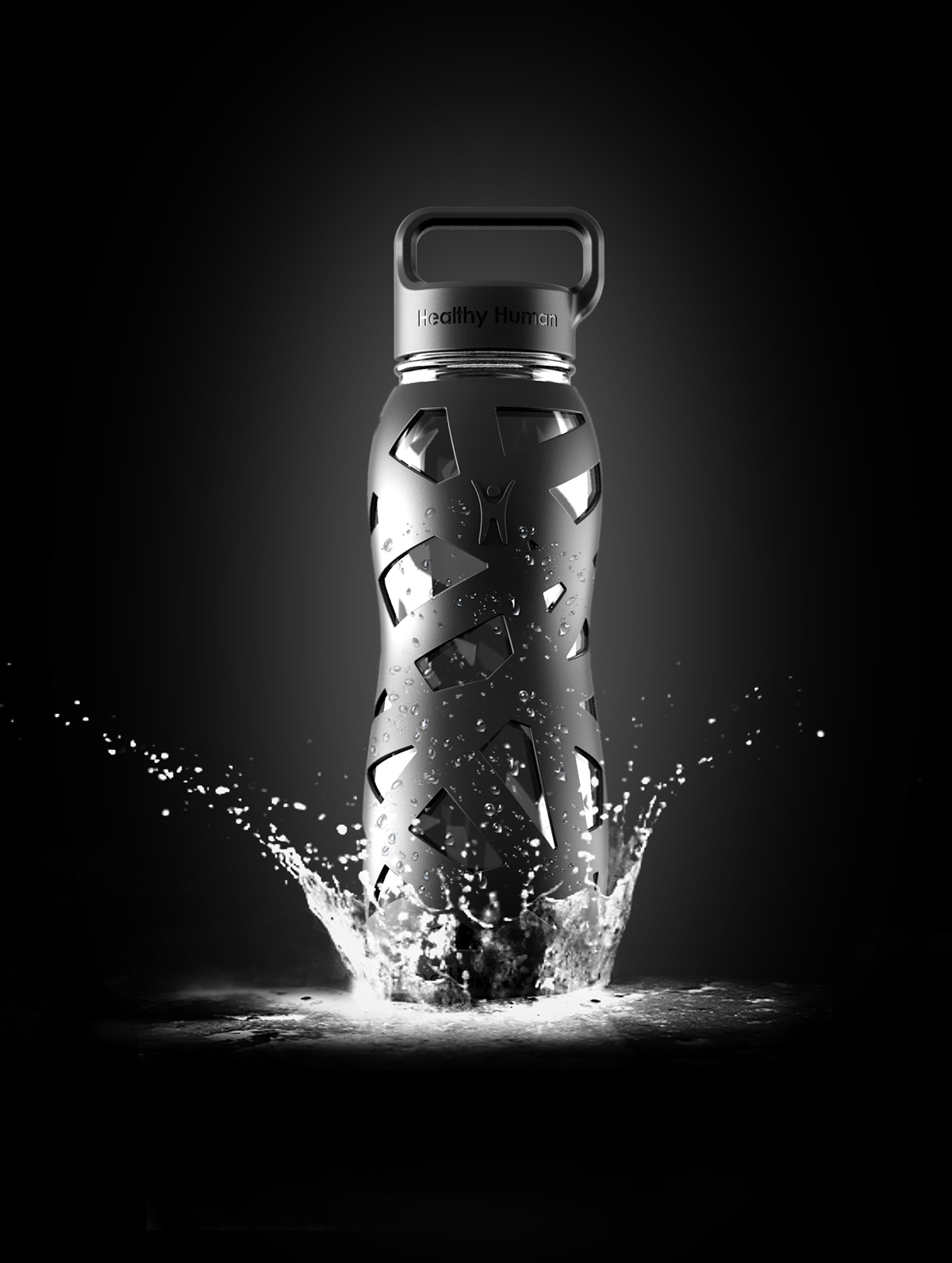 healthy，human，Brand design，Glass material，Beverage bottle，