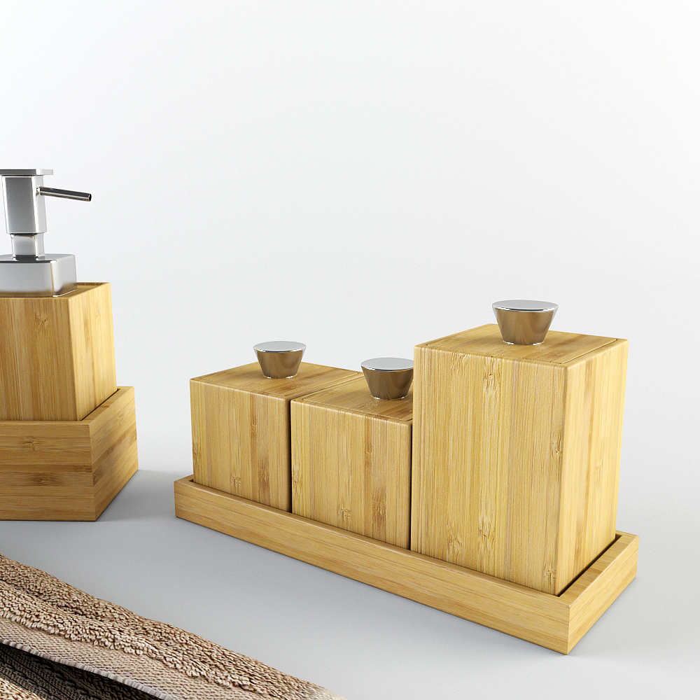 Solid wood material，Sanitary products ，Wash set box，