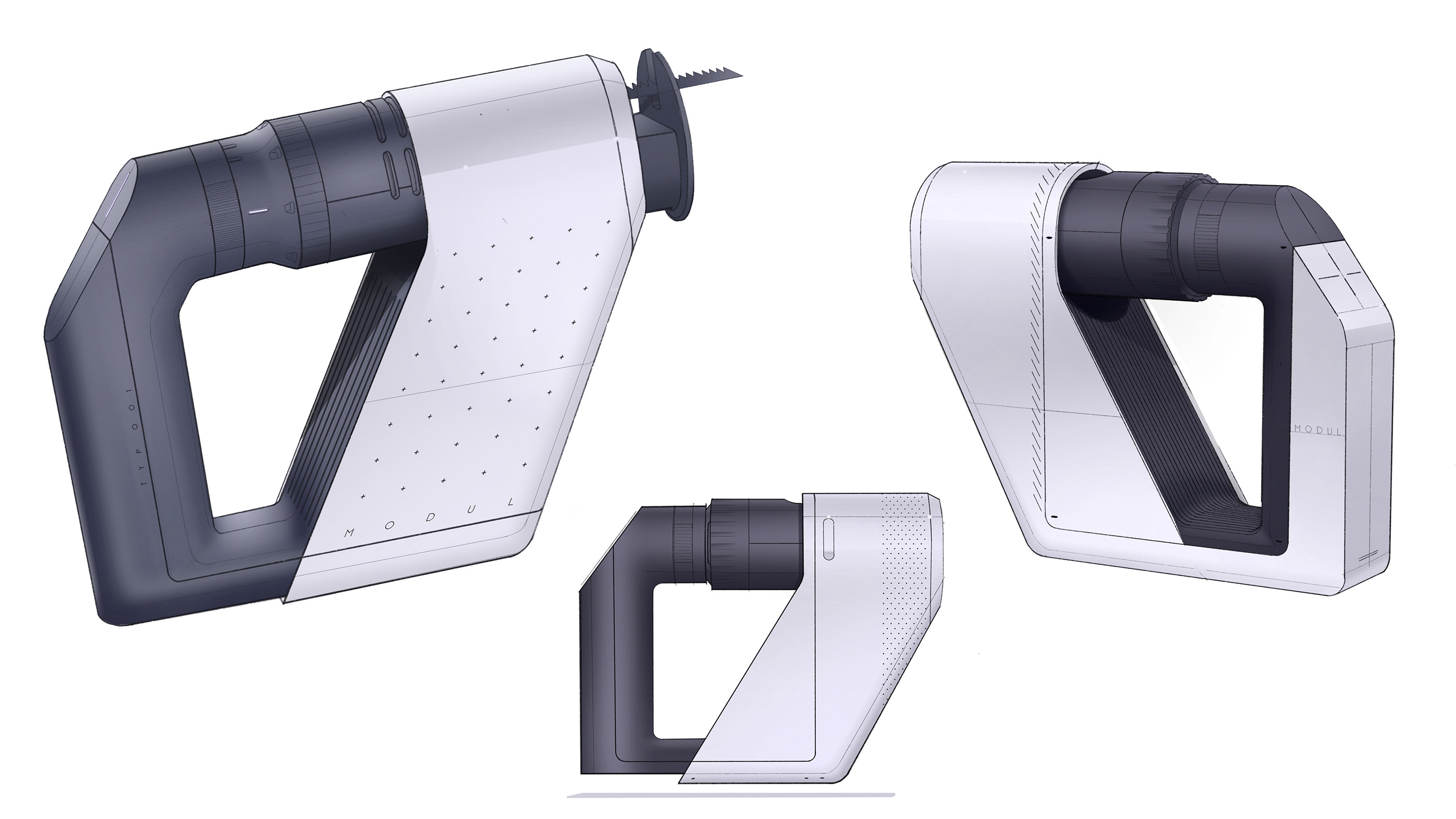 tool，Drill module，product design，