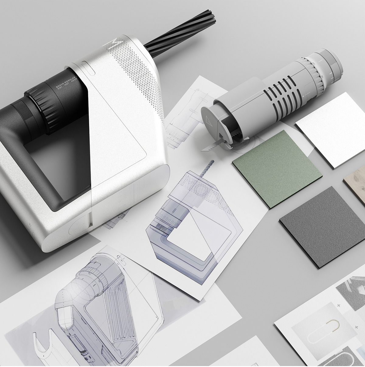 tool，Drill module，product design，