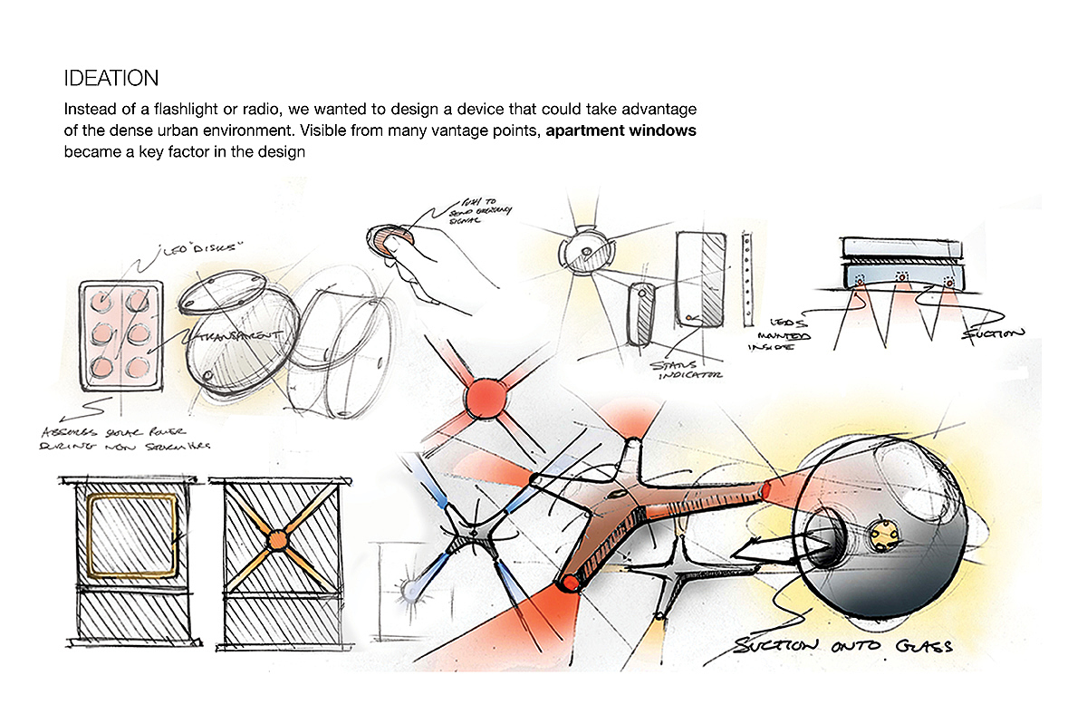 Signal Aid，Emergency beacon，Emergency tools，industrial design，