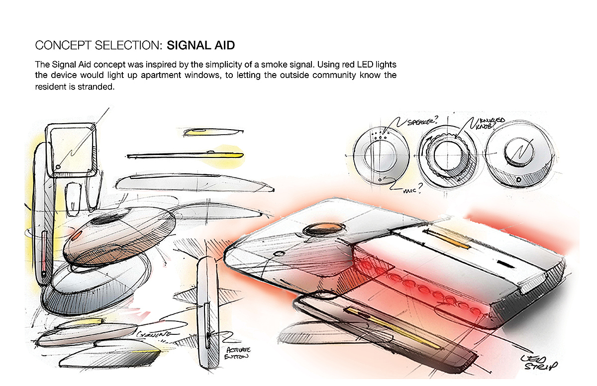 Signal Aid，Emergency beacon，Emergency tools，industrial design，