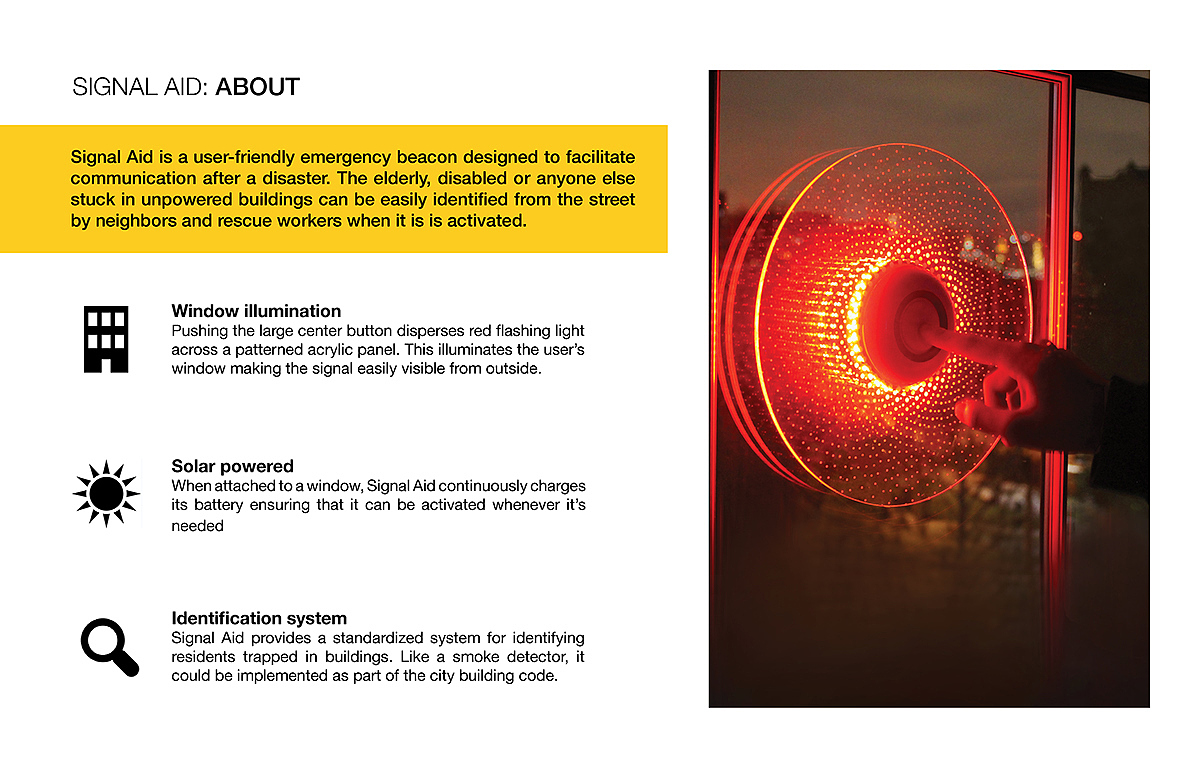 Signal Aid，Emergency beacon，Emergency tools，industrial design，