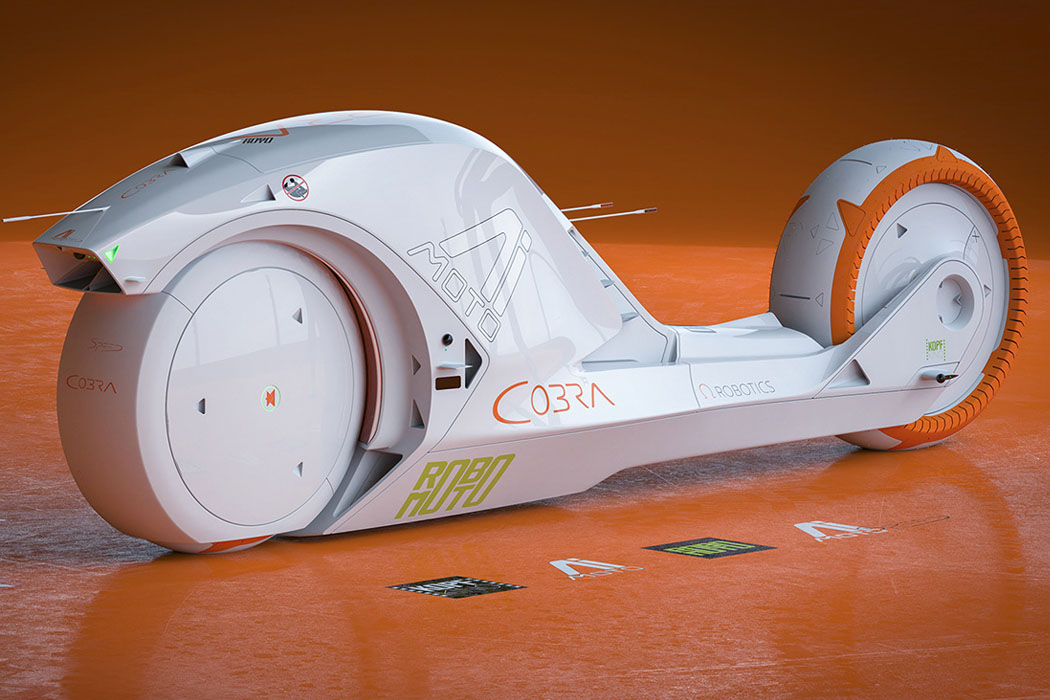 Cobra RoboMoto，Electric motorcycle，Virtual racing design，