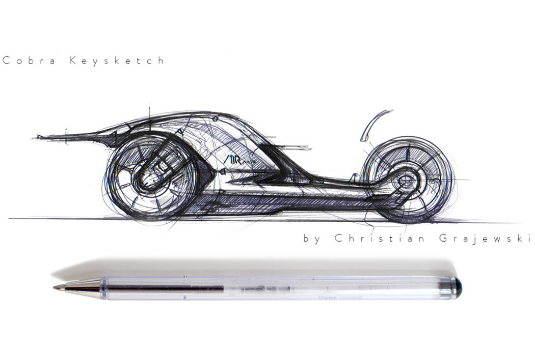 Cobra RoboMoto，Electric motorcycle，Virtual racing design，