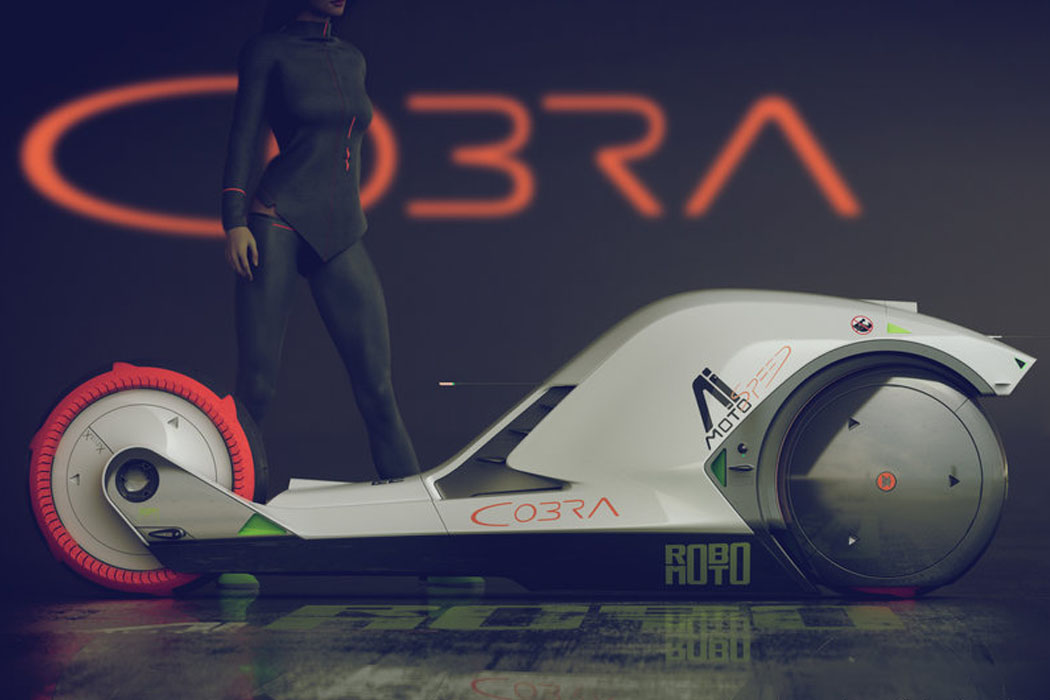 Cobra RoboMoto，Electric motorcycle，Virtual racing design，