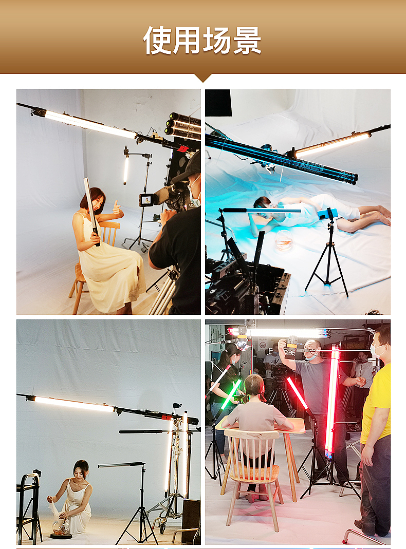 Photographic lamp，Waterproof lighting rod，Photographic fill light，RGB full color fill light，Camera Equipment，Photographic lamp，Underwater shooting，human figures photography，