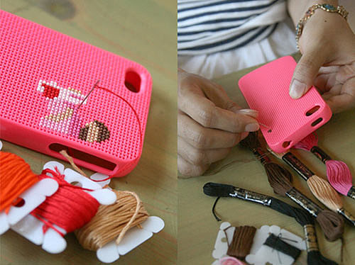 diy，Cross stitch，Mobile phone shell，Do it，Creative interest，
