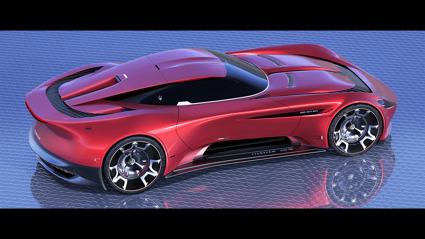 automobile，Maserati，concept，sketch，Electric，