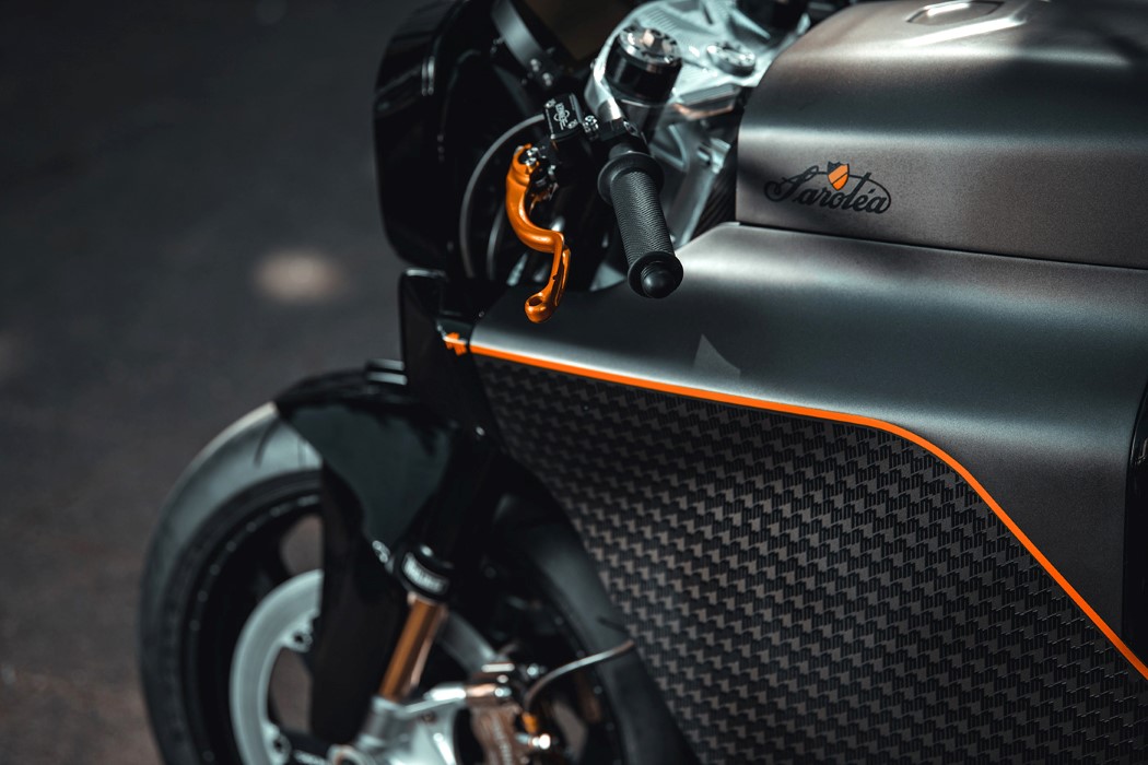 Sarolia，Electric vehicle，motorcycle，carbon fibre，CAFÉRACER，