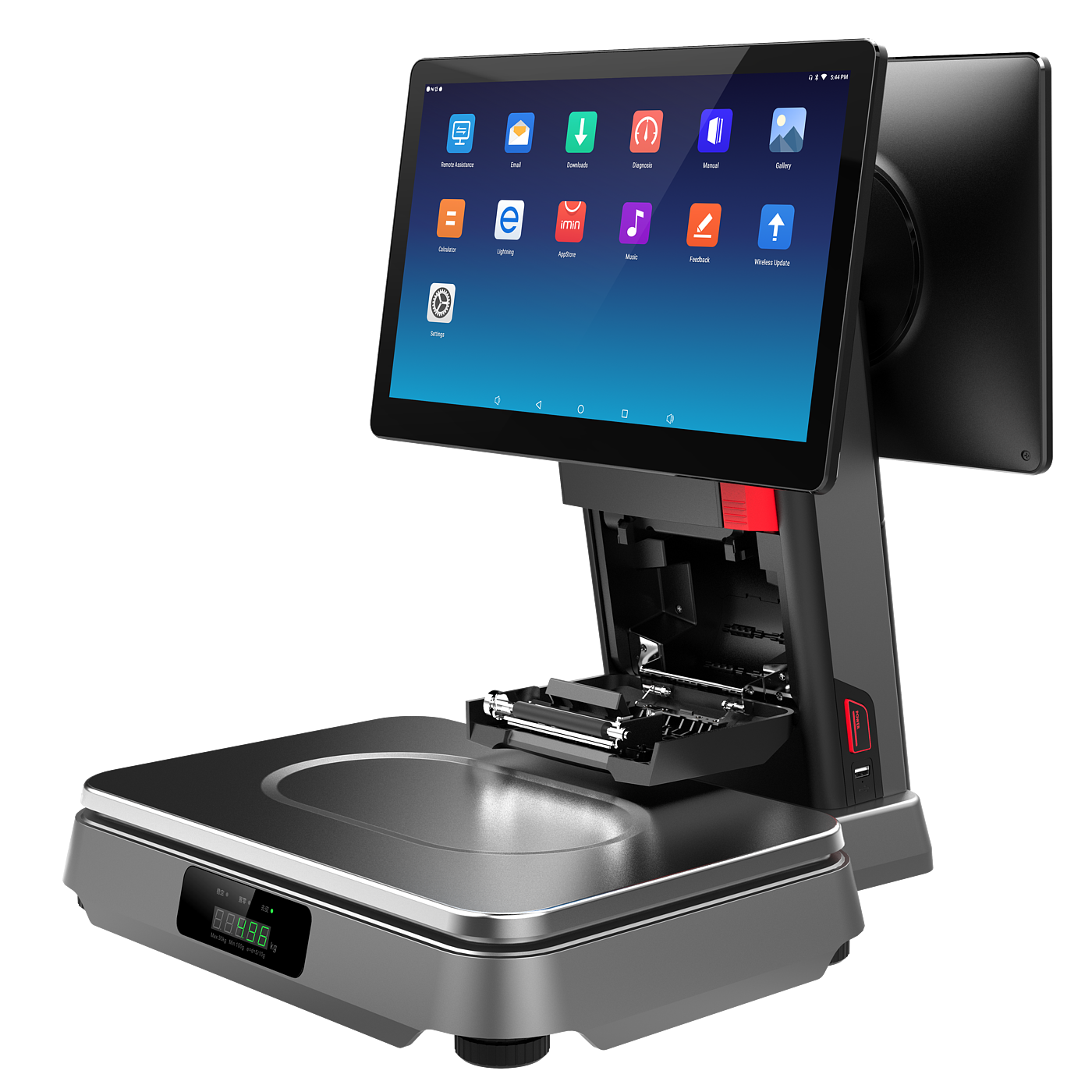 Commercial, desktop, electronic scale, all-in-one machine，
