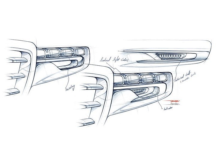 Hand drawn car，design sketch，sketch，