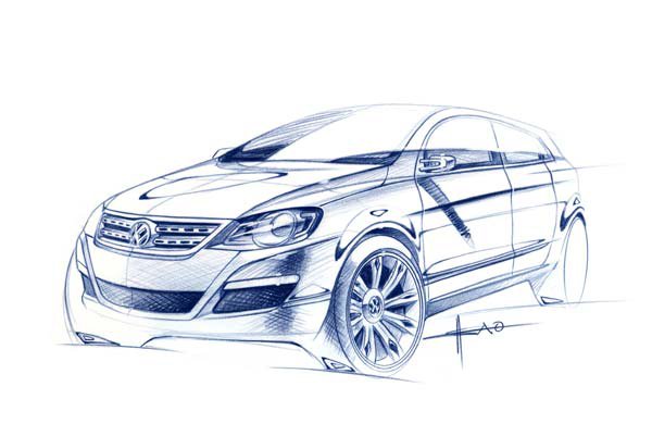 Hand drawn car，design sketch，sketch，