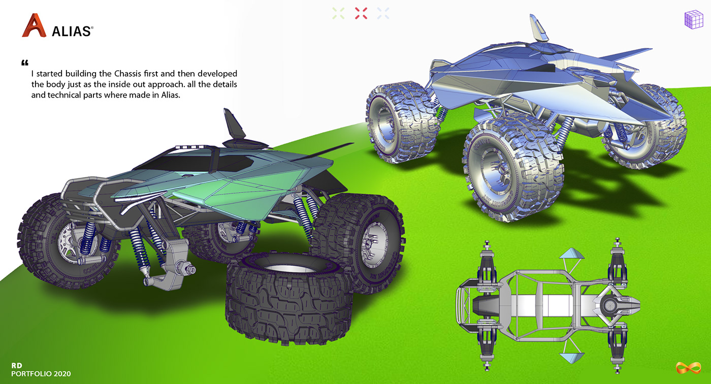 game，truck，Hand drawn，Modeling design，Monster truck，