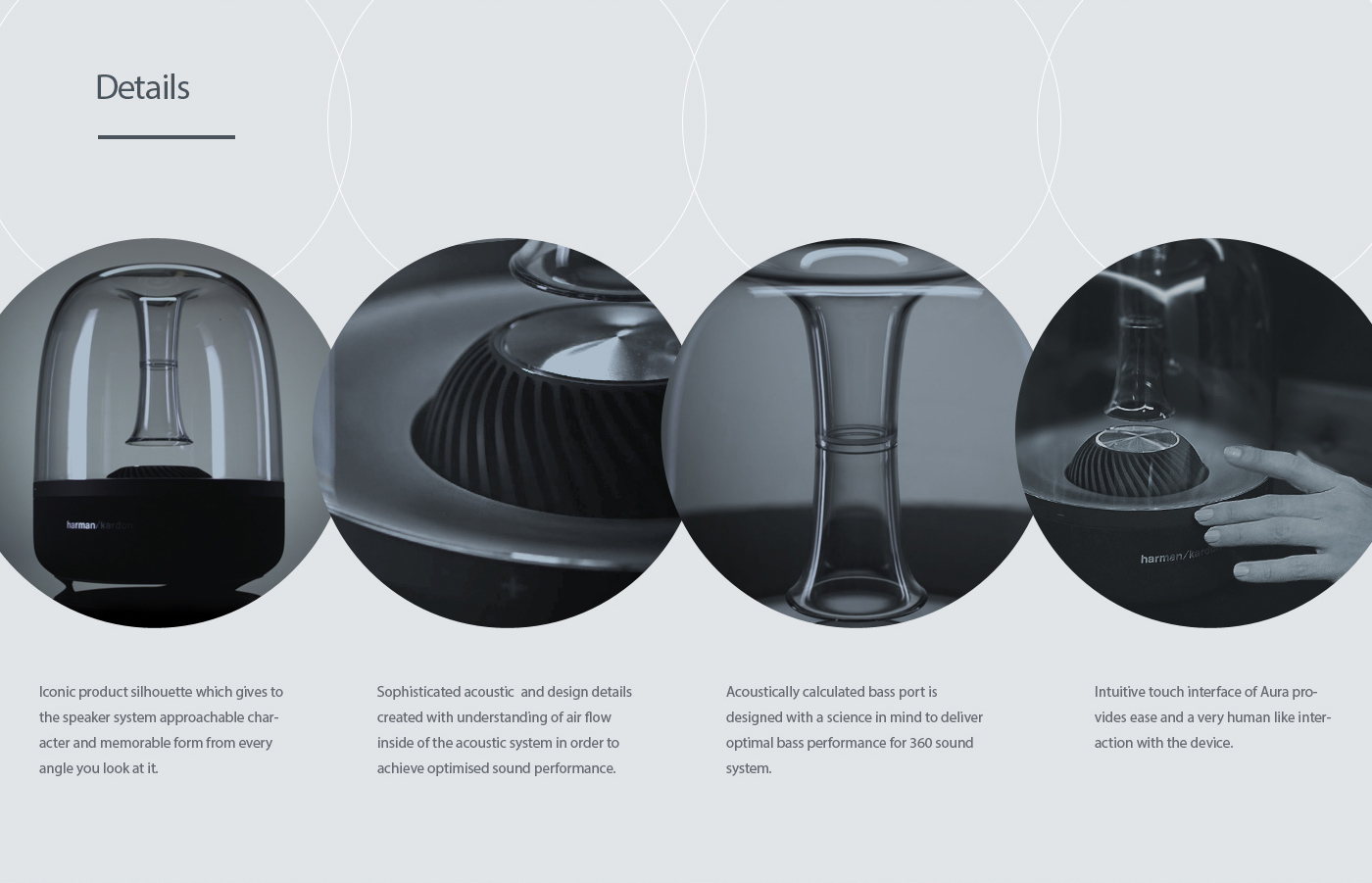 red dot，The Red Star，award-winning work，Aura home wireless audio，loudspeaker box，harman，cardon，