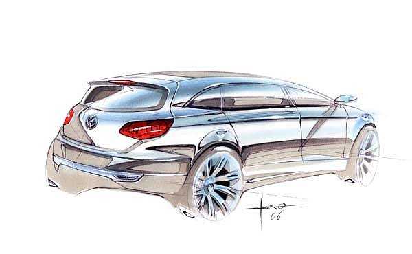 Hand drawn car，design sketch，sketch，