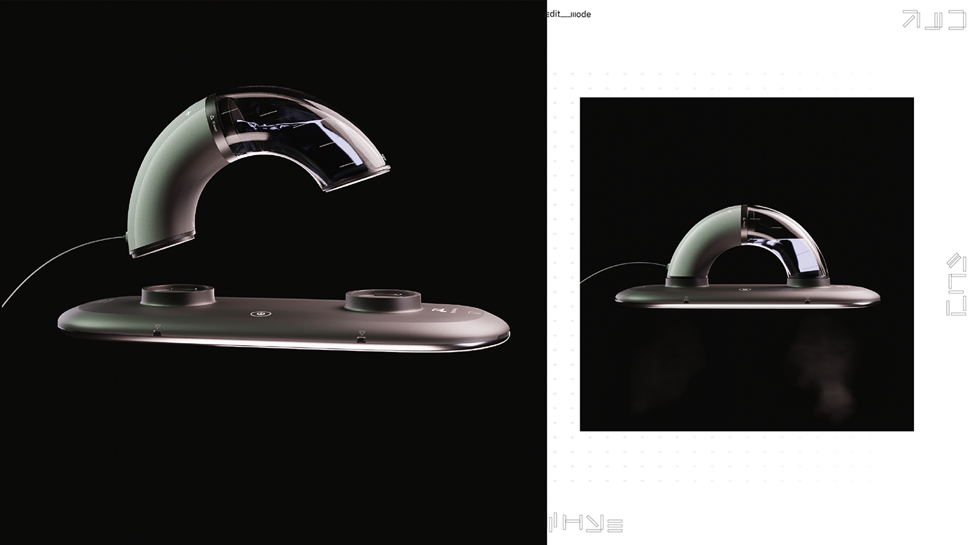 concept，modelling，Render，Iron，magnet，，