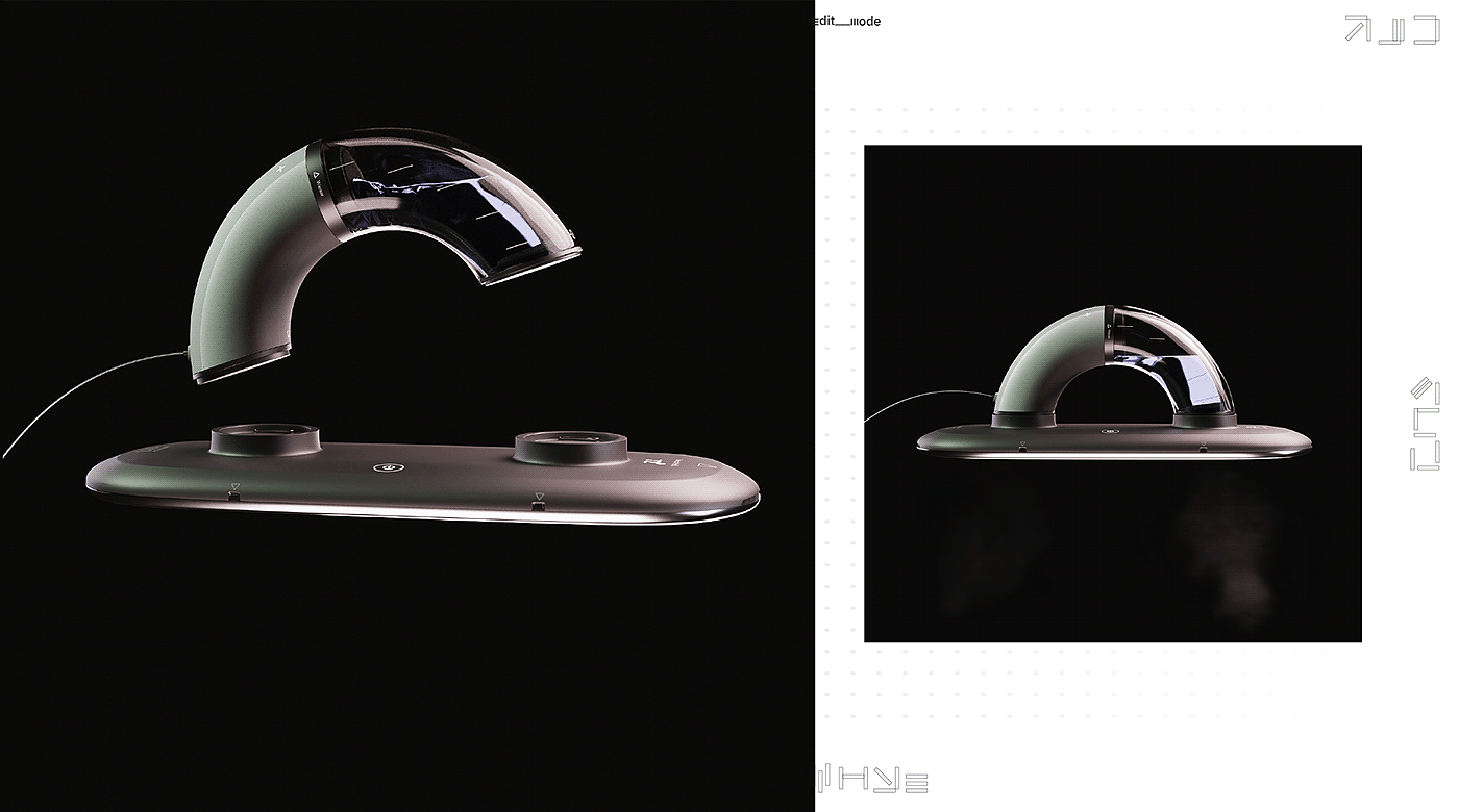 concept，modelling，Render，Iron，magnet，，