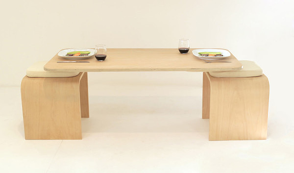 木制，餐桌，简单，互动，