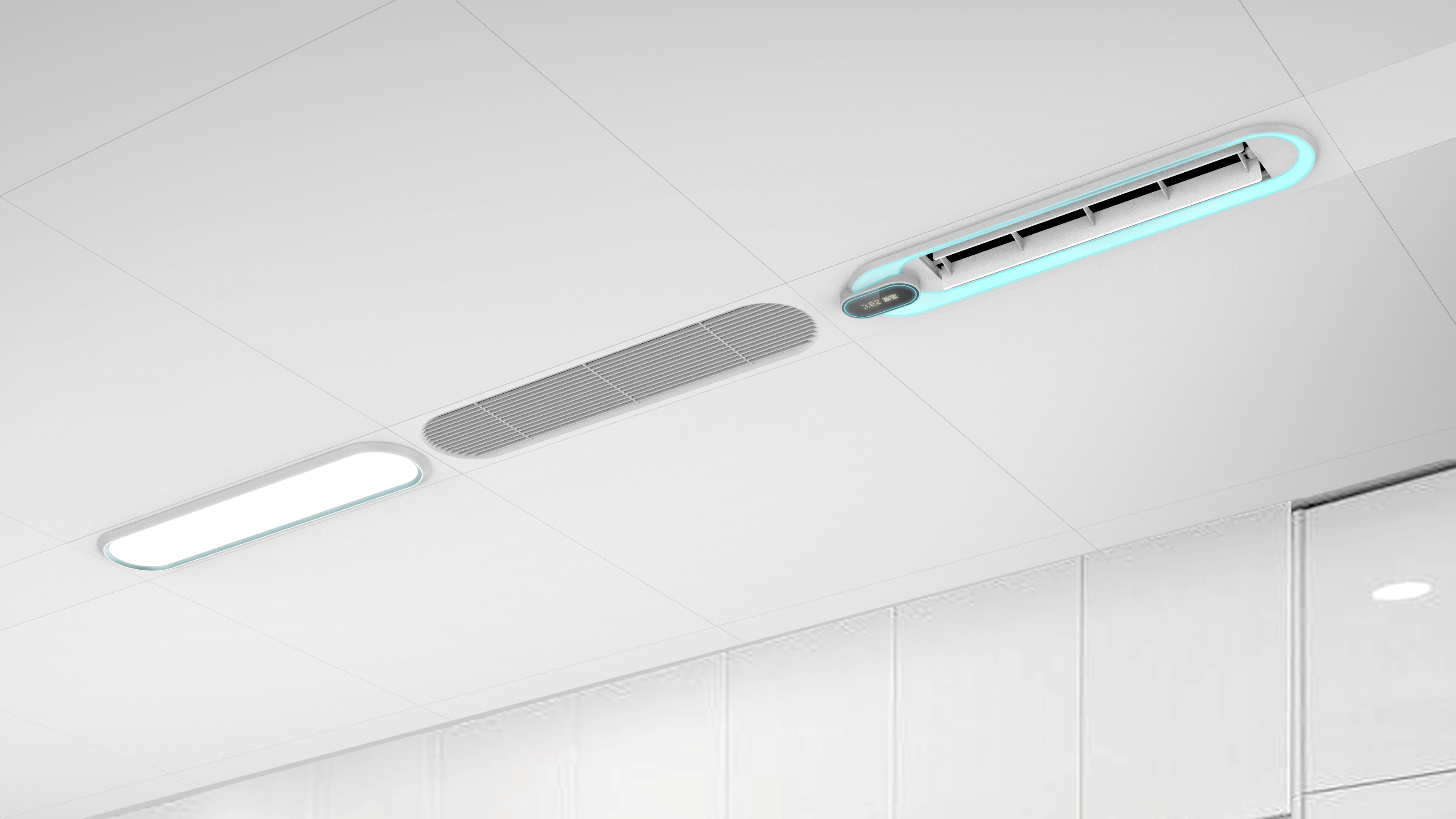 Yuba - kitchen cold air conditioning panel design，