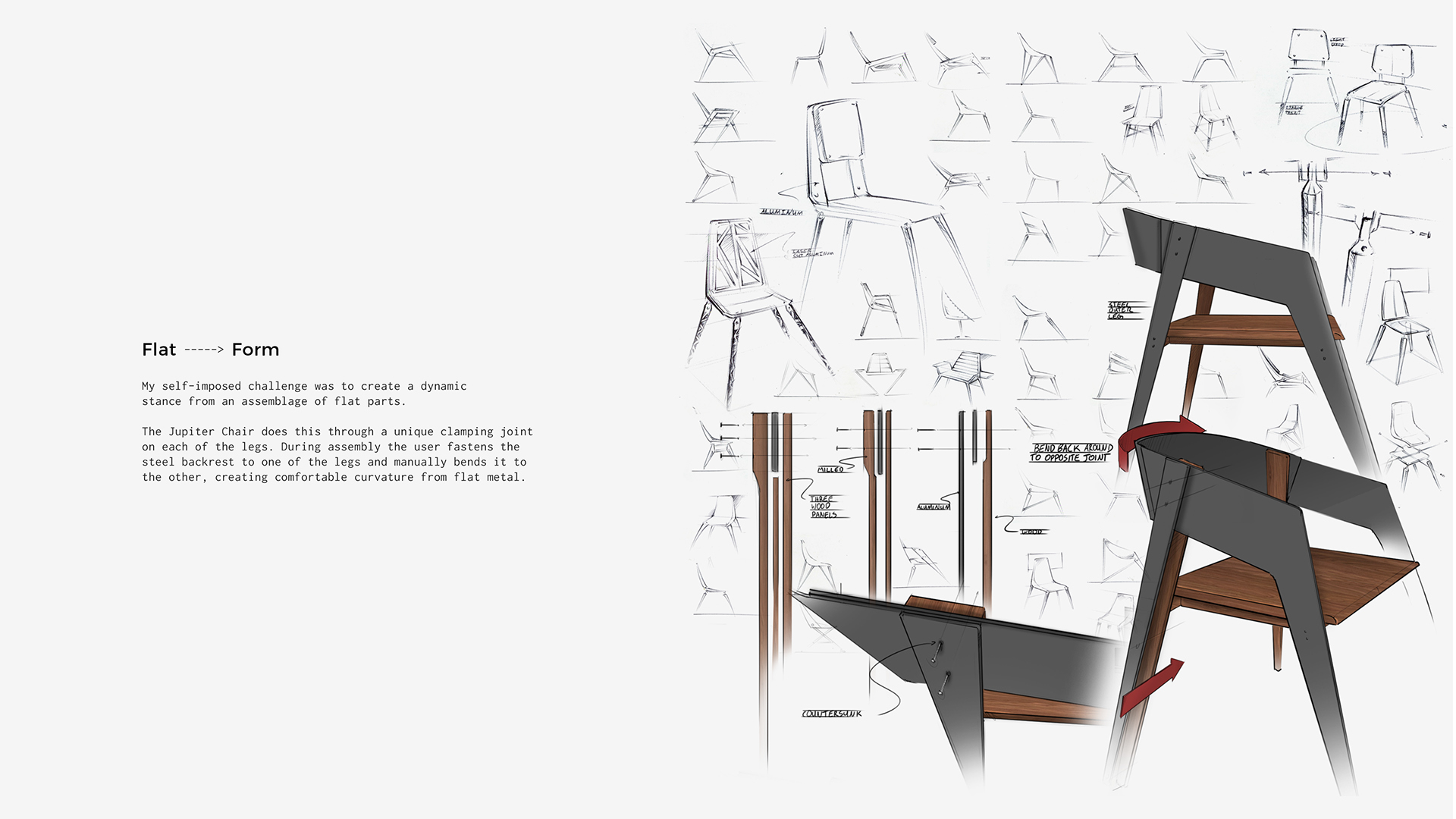 furniture design ，jupiter，Jupiter chair，delayering，