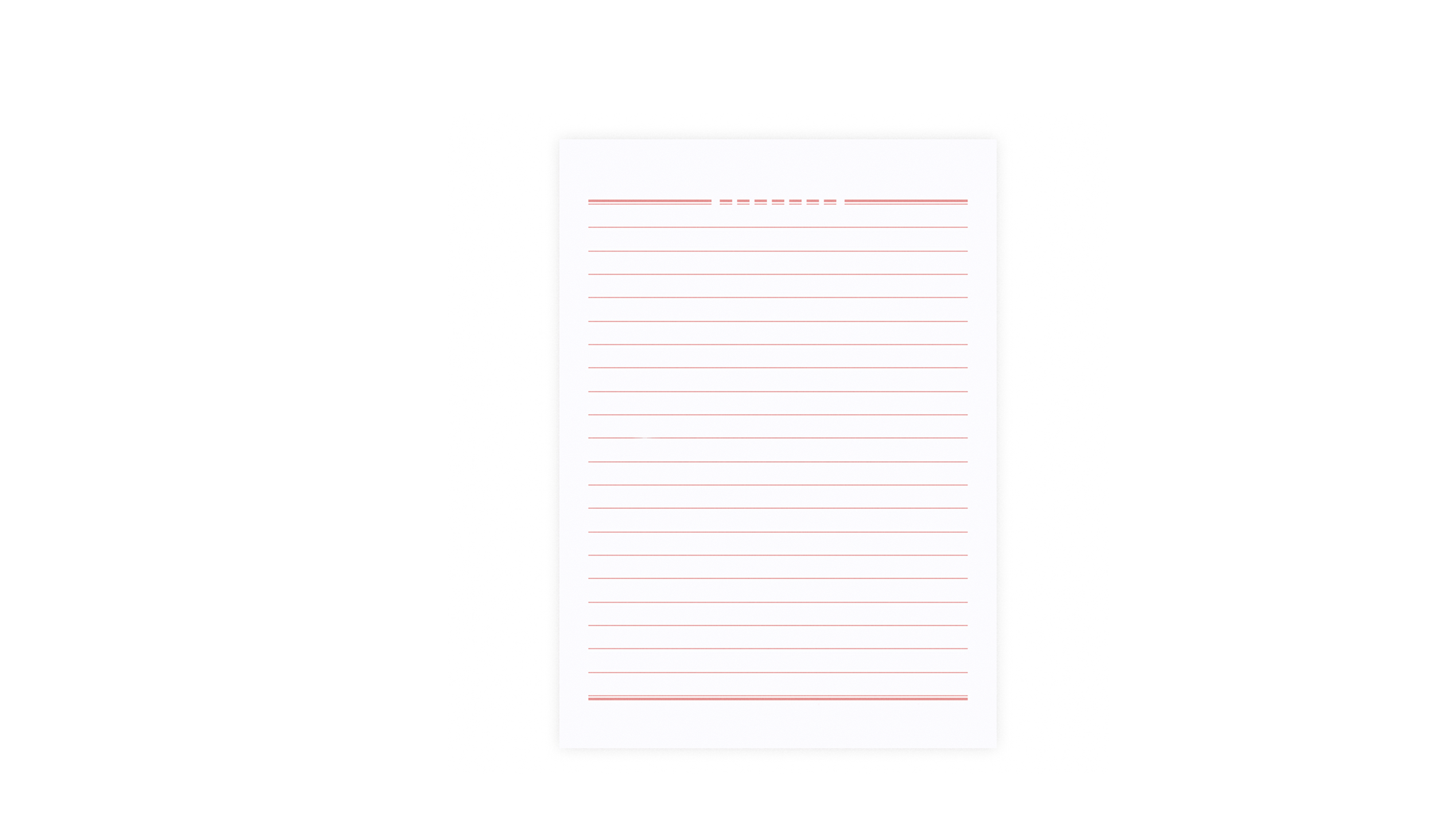 Redesign，Unconscious design，Title centered，Composition paper，Stationery，