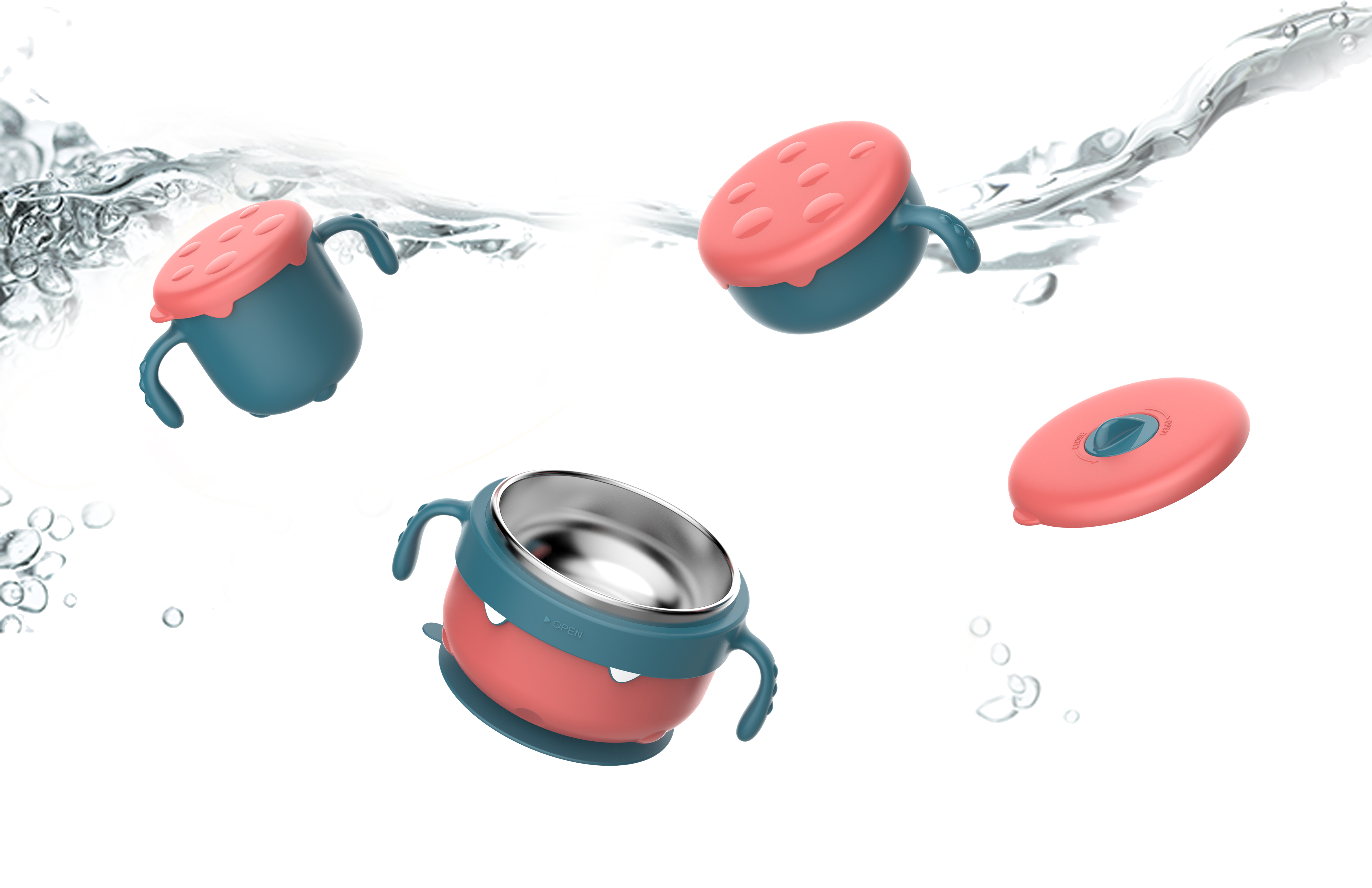 Little devil insulated water filling bowl，