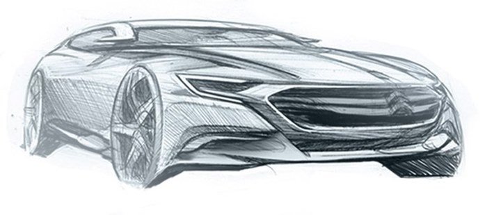 Hand drawn car，design sketch，sketch，
